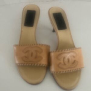 CHANEL OPEN TOE MULES